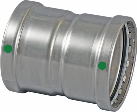 2-1/2 P/P STAINLESS STEEL CXC COUPLING W/STP XL