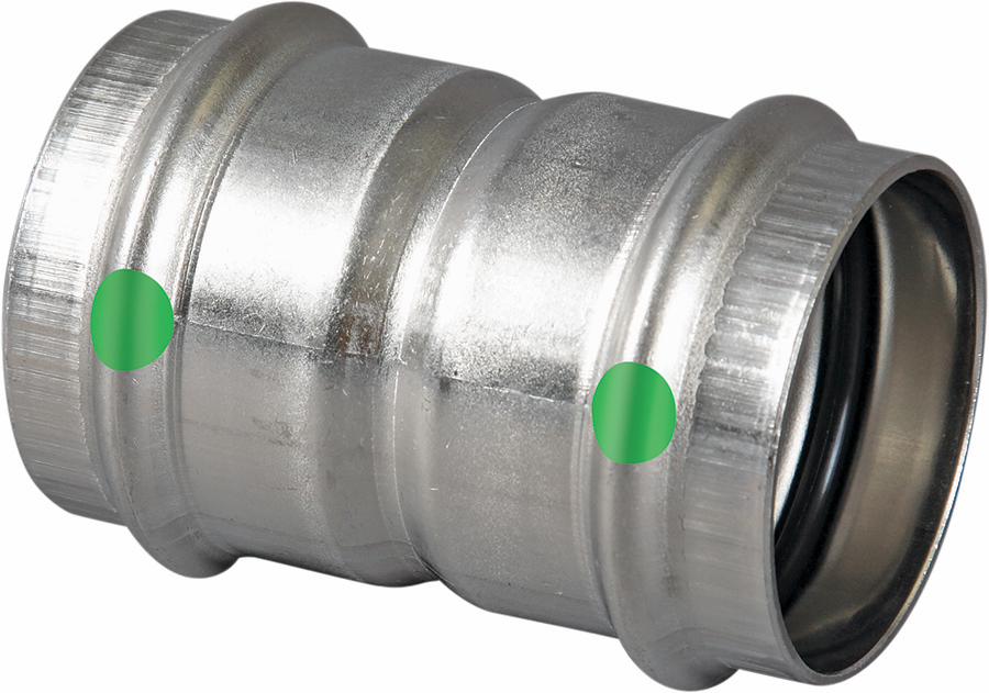 3/4 P/P STAINLESS STEEL CXC COUPLING W/STP