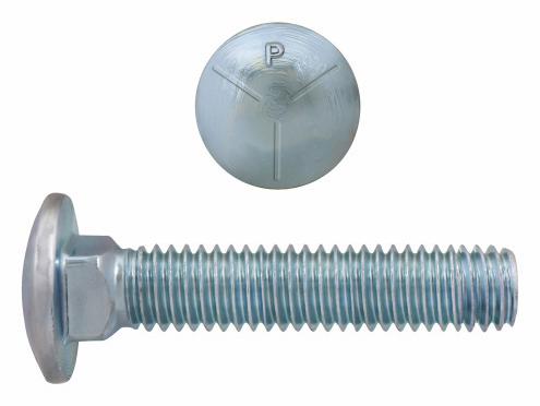 CARRIAGE BOLT GR 5 UNC PLTD