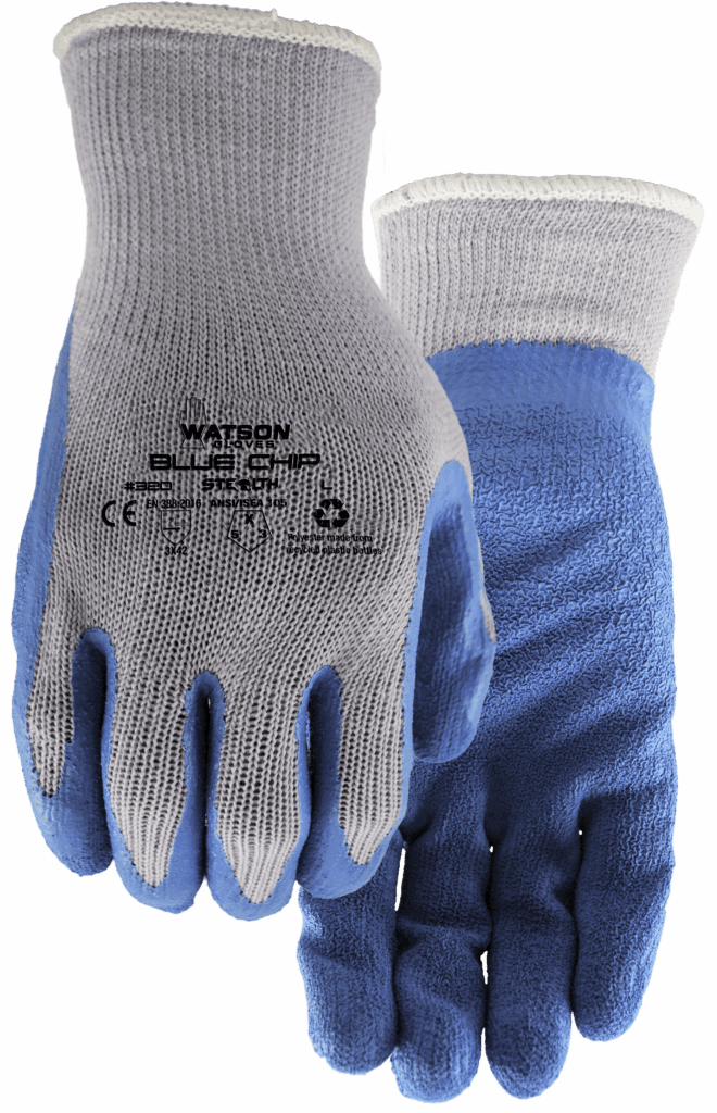 Blue Chip Rubber Sure Grip Glove Large