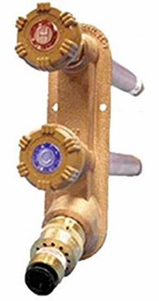 Model V22CP Freezeless Hot & Cold Wall Faucet 6 Inch, Black Handle