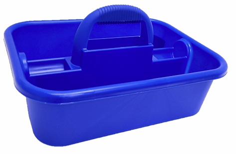 Blue Tote Tray - 18" x 13 1/2" with Handle