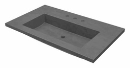 [2100350] 36" Capistrano Vanity Single Hole Sink Top with Integral Trough