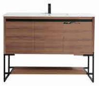 [2548030] Selby 48" x 18" 2-Door Vanity with Metal Base (Cabinet Only)