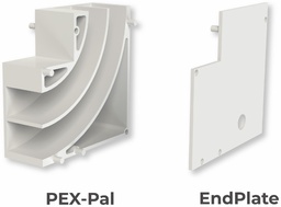 [1010290] Tubing Bracket & Organizer for (2) PEX tubes up to 3/4" (Priced each, sold in quantities of 40)