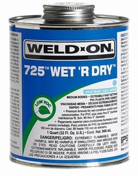 [7992700] 946ml 725 Wet 'R Dry PVC Cement Aqua Blue