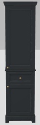 [2570595] 18" RH Linen Tower Bellrose Upper and Lower Doors with Prestige Knobs