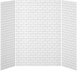[3752980] 32 x 60 x 32 3-Panel Shower Wall Kit for Alcove Installation