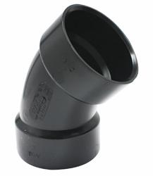 [7629907] ABS DWV 3" 45D ELL LONG TURN HXH BLK