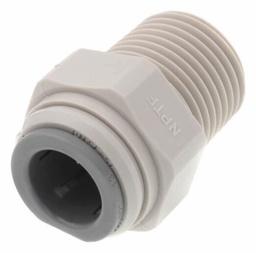[7030135] Gray Acetal Male Connector 1/2 x 1/2 NPTF