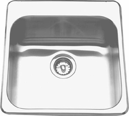 [4407317] 20" 1-Hole 1 Bowl Drop-In Kitchen Sink