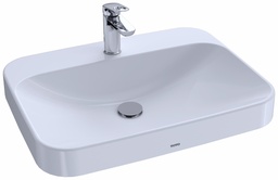 [1061584] Arvina 24" x 18" Rectangular Bathroom Vessel Sink with Overflow (less Drain)