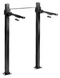 [4975606] Z1231 Concealed Arm Floor Mounted Wall Lavatory with 36" Uprights & -80 Arms