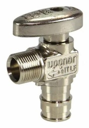 [1811010] ProPEX LF Brass Angle Stop Valve, 1/2" PEX x 3/8" OD Comp.