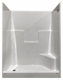 [6451870] AS6034 1-Piece Shower with RH Drain and LH Seat