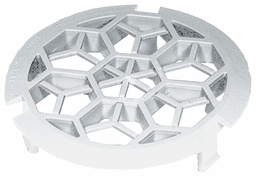 [7699932] 3" PE FLOOR GRATE WHITE BDS