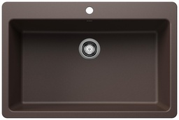 [1217235] Liven 33 1 Bowl Dual Mount Silgranit Kitchen Sink