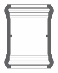 [7671070] 4" PVC COUPLING CIOD DR18 BxB BLUE BRUTE