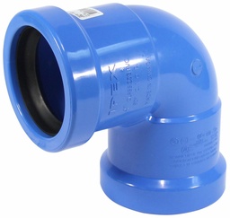 [7670890] 4"x90D PVC ELBOW CIOD DR18 BxB BLUE BRUTE