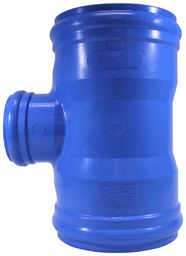 [7670978] 8"x4" PVC TEE CIOD DR18 BxBxB BLUE BRUTE