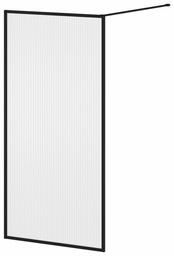 [3751790] Dune Framed Reversible Tub Shield with Fluted Glass