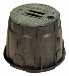 [4622813] 10 Round Black Valve Box with Green Lid