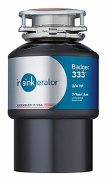 [4065246] Contractor 333 Continuous Feed Food Waste Garbage Disposal 3/4 HP (with cord)