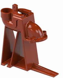 [1587250] Guide Rail, 2" cast iron with split claw,fits LE40, LE50-Series