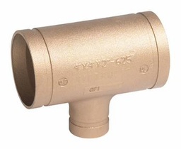 [6660697] 4" x 3" Grooved Wrot Copper Reducing Tee No. 625