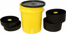 [5439908] 5GAL PAIL W/LID 5 REG S/S TRAYS