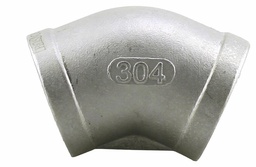 [7119920] SS304E4-15 - '1-1/2" 304SS 45 Elbow Iso4144'