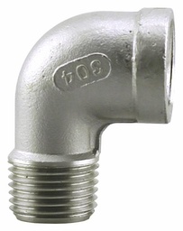 [7119910] SS304SE-05 - '1/2" 304SS Str Elbow Iso4144'