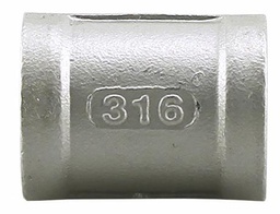 [7110775] SS316C-02 - '1/4" 316SS Coupling Iso4144'