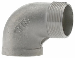 [7110625] SS316SE-15 - '1-1/2" 316SS St Elbow Iso4144'