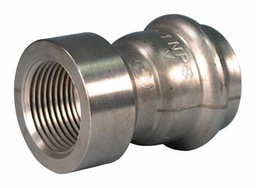[6663190] 1-1/2" Vic-Press Female Adapter 304 Stainless Style P599