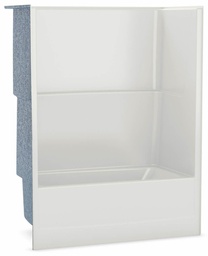 [6456000] TSEA Plus 60" x 32" RH Drain Alcove 1-Piece Tub & Shower