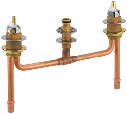 [3062952] Fixed Rough-In for 3-Hole Roman Tub Faucet (Pex Connections)
