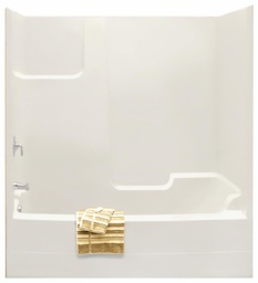 [6456110] TSEA72 72" x 36" LH Drain Alcove 1-Piece Tub & Shower