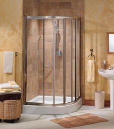 [6467830] Contoura Neo-Round 60" x 32" Sliding Shower Door