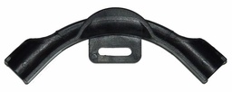 [1801255] SUPPORT BEND PLASTIC W/ NAIL  TAB FOR1/2"PIPE BK