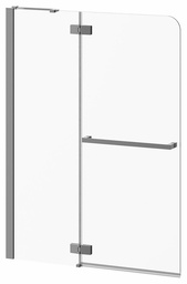 [3748062] Pratika 42" x 56" Pivoting tub Shield with Fixed Panel