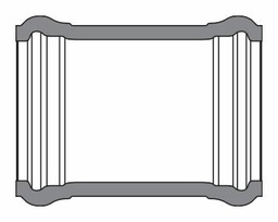 [7671040] 10" PVC REPAIR CPLG CIOD DR18 BxB BLUE BRUTE