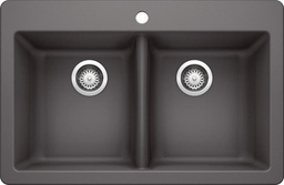 [1215360] Horizon 2 Bowl Drop-In Silgranit Sink