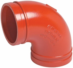 [6660016] 3" Grooved 90 Elbow Galvanized No. 10