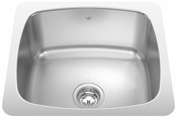 [4404010] Steel Queen 20-1/8" 1 Bowl Undermount Laundry Sink