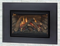 [4784510] 30" Traditional Natural Gas Fireplace Insert with Log Burner 24 000 BTU
