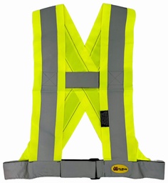[5438908] HI-VIZ TRAFFIC SASH BELT 4"YLLW MED