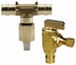 [1819855] ProPEX LF Brass Ice Maker Valve, 1/2" PEX x 1/4" O.D. (straight)