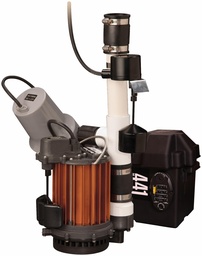 [1582045] 1/3 HP Battery back-up Pump combo, models S37-P & 441 assembled, 115V, 12V