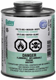 [7999930] 236ml ABS-PVC Transition Cement White